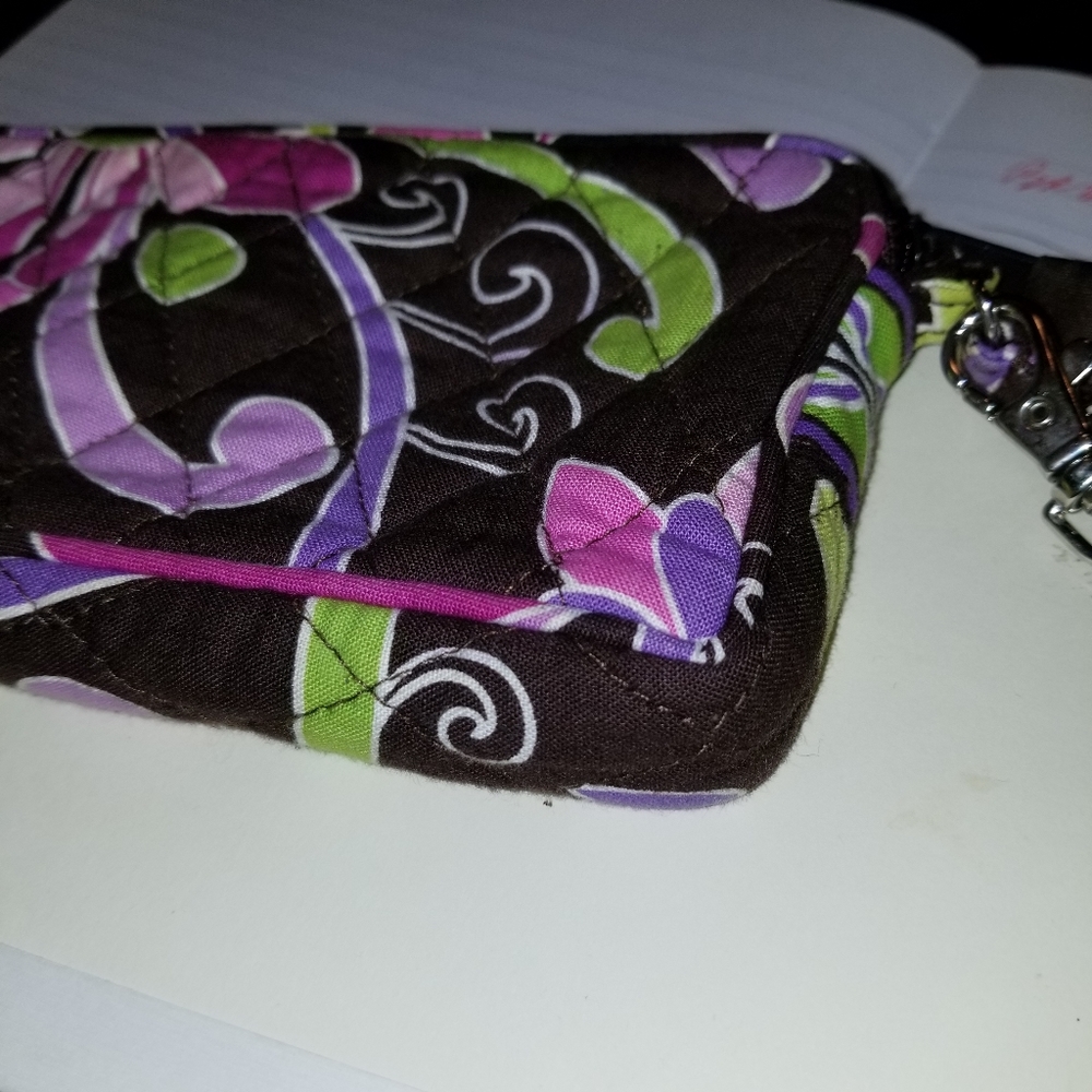 Vera Bradley Wristlet PURPLE PUNCH Pouch Phonecase - Picture 8 of 8